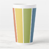 Gay Pride Retro Rainbow Personalisiert Milchtasse (Vorderseite)