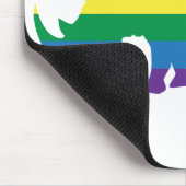 Gay-Pride-Rhino Mousepad (Ecke)