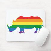 Gay-Pride-Rhino Mousepad (Mit Mouse)