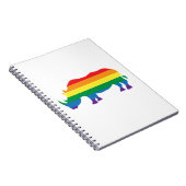 Gay-Pride-Rhino Notizblock (Rechte Seite)