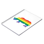Gay-Pride-Rhino Notizblock (Linke Seite)