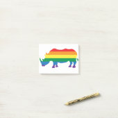 Gay-Pride-Rhino Post-it Klebezettel (Auf Schreibtisch)
