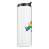 Gay-Pride-Rhino Thermosbecher (Nach links gedreht)