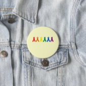 Gay Pride Ribbon-Farben Button (Beispiel)
