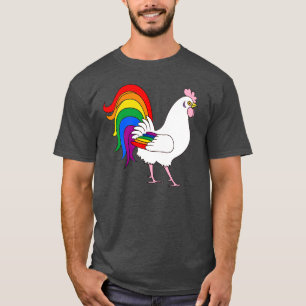Gay Pride Rooster T-Shirt