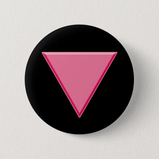 Gay Pride-rosa Dreieck Button (Vorderseite)
