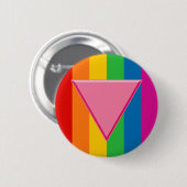 Gay Pride Rosa Dreieck Button (Vorne & Hinten)