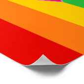 Gay Pride Rosa Dreieck Poster (Ecke)