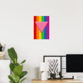 Gay Pride Rosa Dreieck Poster (Heimbüro)