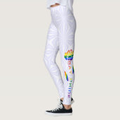 Gay Pride-Rose-Regenbogenflagge Leggings (Links)