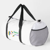 Gay Pride Rose Regenbogenflagge Personalisiert Duffle Bag (Rechte Ecke)