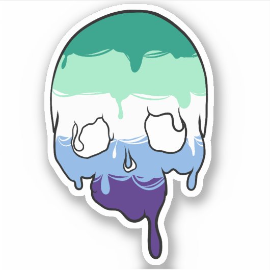 Gay Pride-Rumpftreibe Aufkleber (Vorderseite)