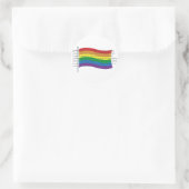 Gay Pride Runder Aufkleber (Tasche)