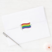 Gay Pride Runder Aufkleber (Umschlag)
