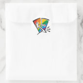 Gay Pride Runder Aufkleber (Tasche)