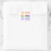 Gay Pride Runder Aufkleber (Tasche)