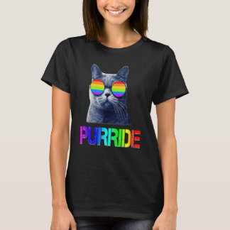 Gay Pride S LGBT Cat Purride Support T-Shirt