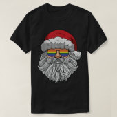 Gay Pride Santa Sonnenbrille Weihnachten Pajama LG T-Shirt (Design vorne)
