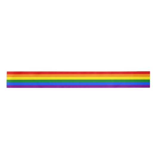 Gay Pride-Satin-Band Satinband (Vorderseite)