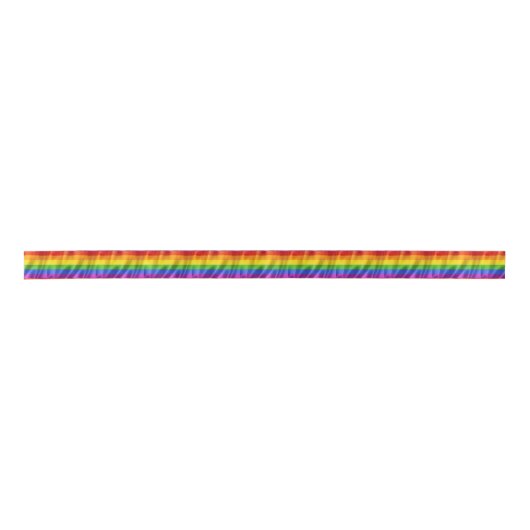 Gay Pride Satinband (Vorderseite)