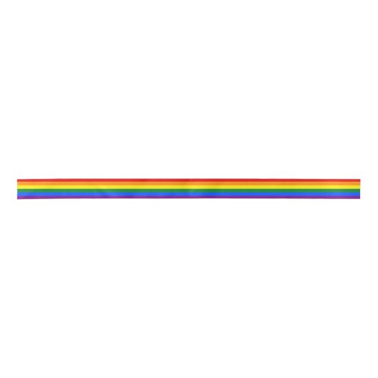Gay Pride Satinband (Vorderseite)
