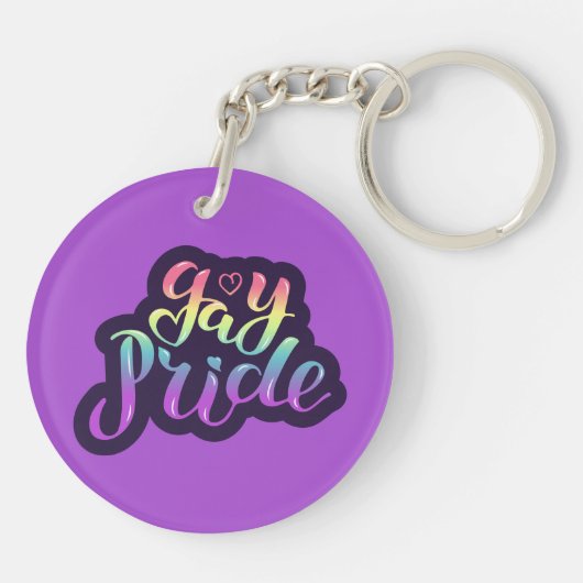 Gay Pride Schlüsselanhänger (Rückseite)