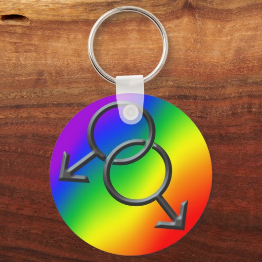 Gay Pride Schlüsselanhänger Rainbow Liebe Schlüsse (Vorderseite)