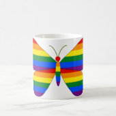 Gay Pride-Schmetterling Kaffeetasse (Mittel)