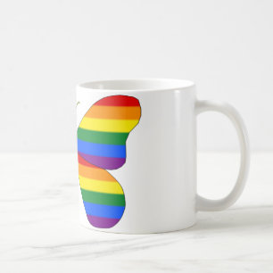 Gay Pride-Schmetterling Kaffeetasse