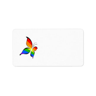 Gay Pride-Schmetterlingsadresse Adressaufkleber