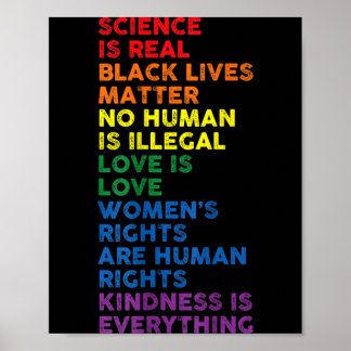 Gay Pride Science ist real Black Lives Matter Poster