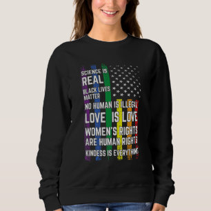 Gay Pride Science unterstützt LGBTQ Lesbi in Echtz Sweatshirt