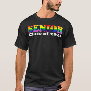 Gay Pride Senior Abschluss Class of 2021 Graduate T-Shirt