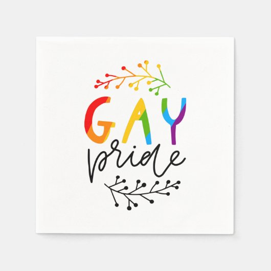 Gay Pride Serviette (Vorderseite)
