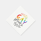 Gay Pride Serviette (Ecke)