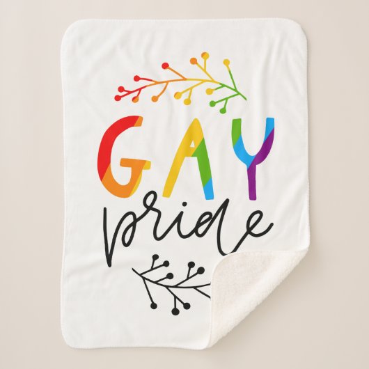 Gay Pride Sherpadecke (Vorderseite)