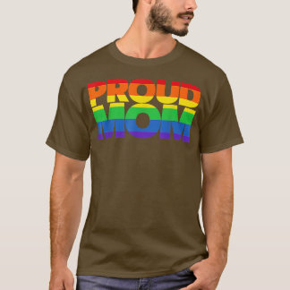 Gay Pride Shirt Proud Mama LGBT T - Shirt Moth