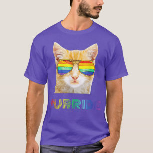 Gay Pride Shirts für Frauen LGBT Cat Geschenke Pur