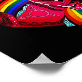 Gay Pride Shirts Männer LGBT Rainbow Sounds Gay Poster (Ecke)