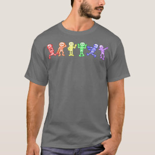 Gay Pride Skeleton LGBT Rainbow Ally Funny Niedlic T-Shirt