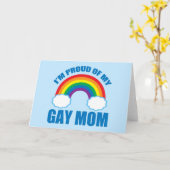 Gay Pride Son Daughter Ich bin stolz auf meine Mam Karte (Gelbe Blume)