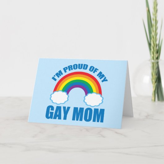 Gay Pride Son Daughter Ich bin stolz auf meine Mam Karte (Vorderseite)