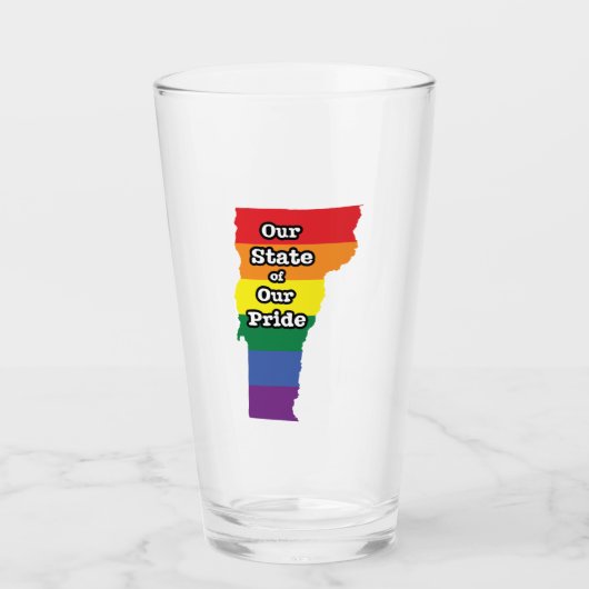 Gay Pride Staat| Vermont Glas (Vorderseite)