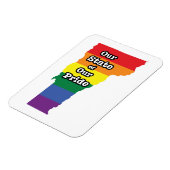 Gay Pride Staat | Vermont Magnet (Linke Seite)