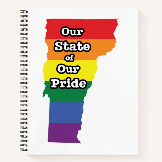 Gay Pride Staat | Vermont Notizblock (Vorderseite)