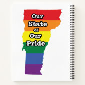 Gay Pride Staat | Vermont Notizblock (Rückseite)