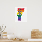 Gay Pride Staat | Vermont Poster (Küche)