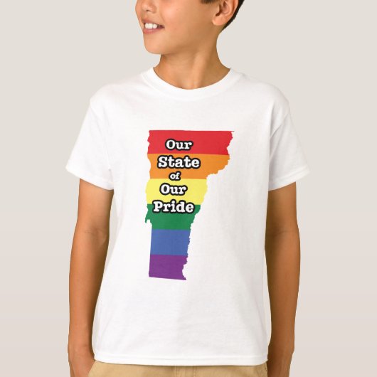Gay Pride Staat| Vermont T-Shirt (Vorderseite)