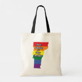 Gay Pride Staat | Vermont Tragetasche (Rückseite)