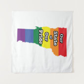 Gay Pride Staat| Vermont Wandteppich (Vorderseite (Horizontal))